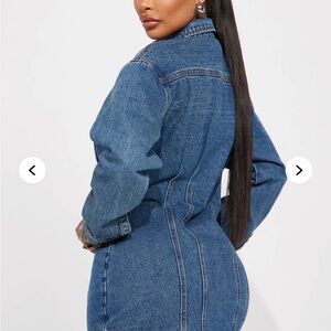 Classic Blue Denim Jacket Dress